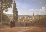 Jean Baptiste Camille  Corot Florence View from the Boboli Gardens (mk05) Sweden oil painting reproduction